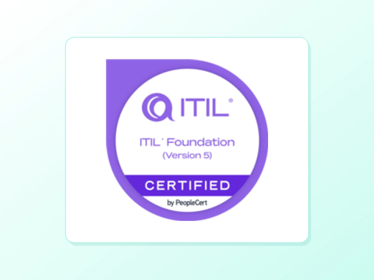 ITIL 5 Foundation Certification Training