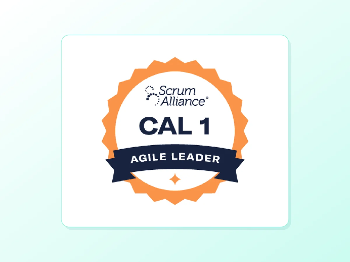 Certified Agile Leader® 1 (CAL 1™) Certification Training