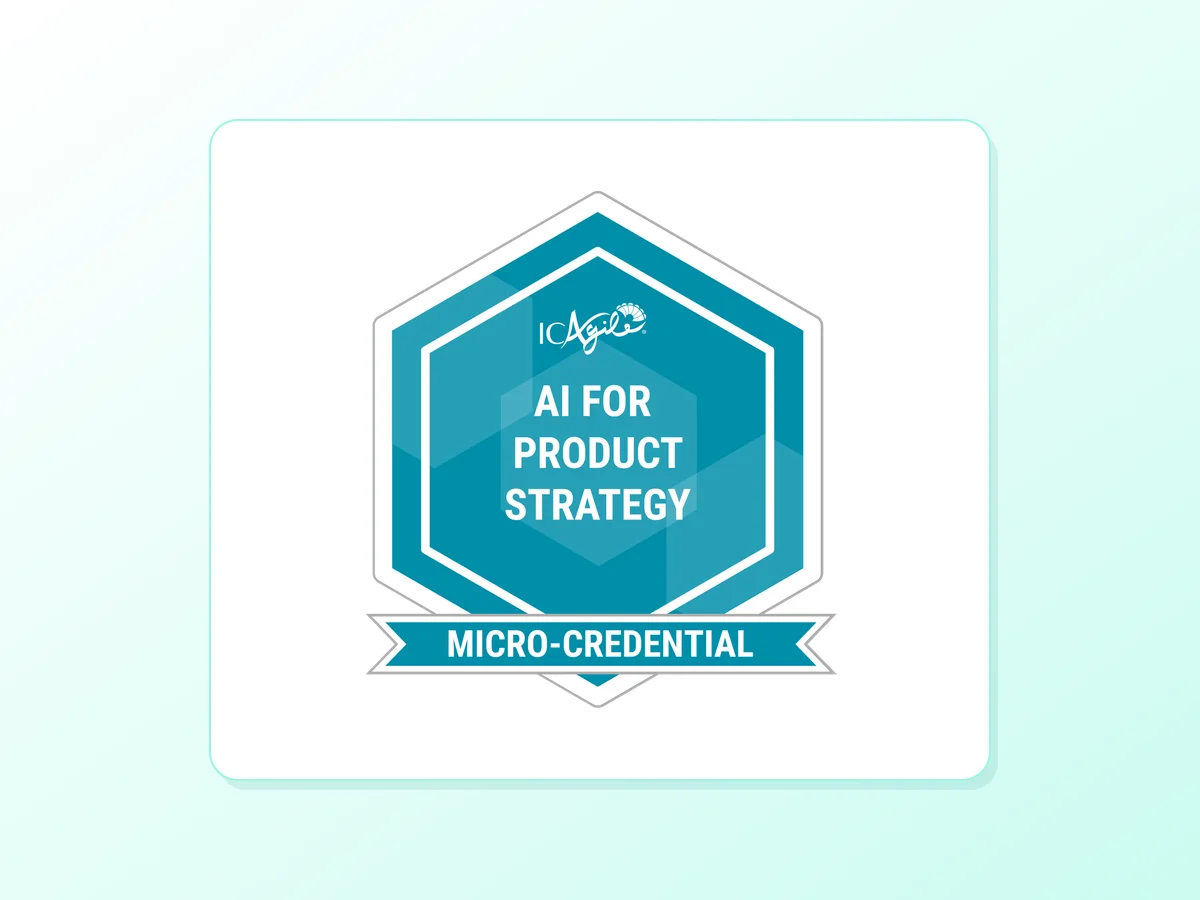 ICAgile AI for Product Strategy Micro-Credential Course