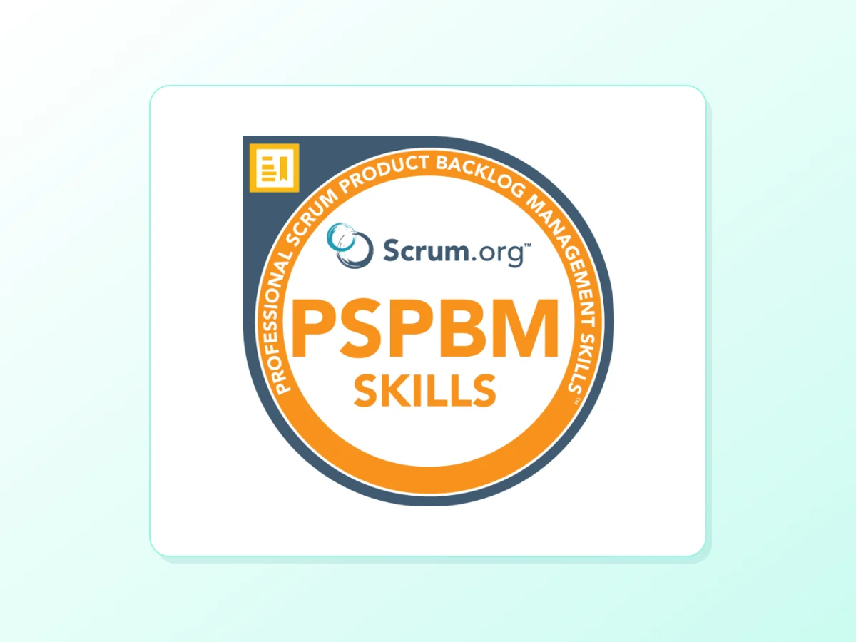 Professional Scrum Product Backlog Management (PSPBM) Skills™ Certification Course