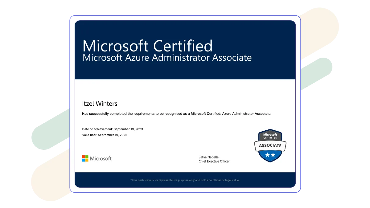 AZ-104 Microsoft Azure Administrator certificate
