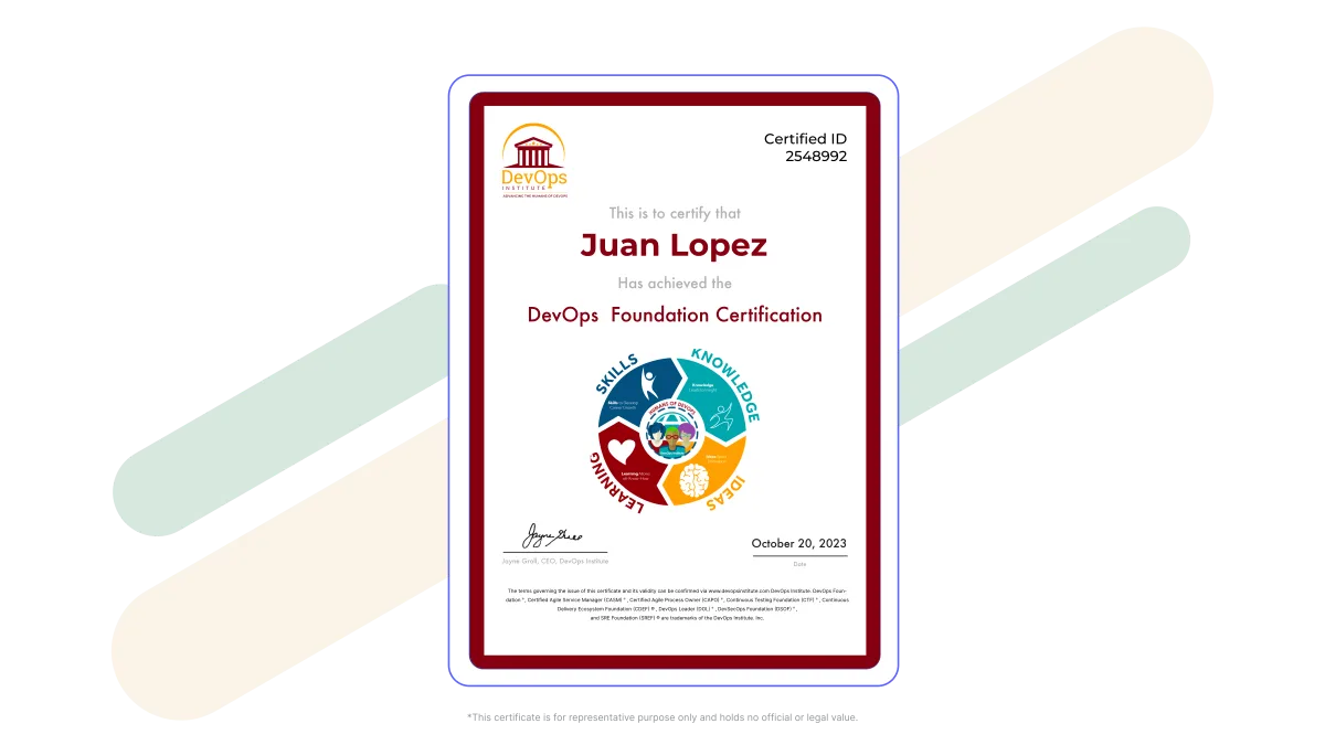 DevOps Foundation® certificate